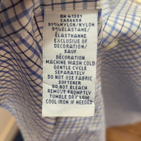 Polo Ralph Lauren men’s Performance XL/TG. Blue Checkered - Picture 5 of 7
